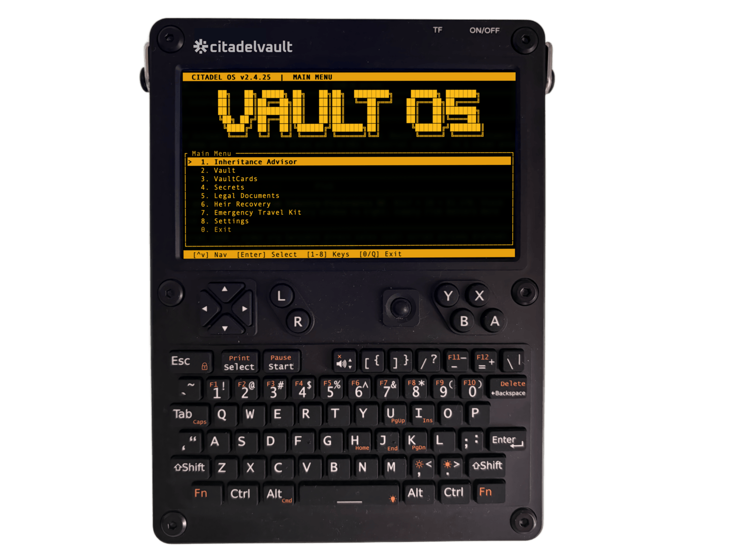 CitadelVault, the air-gapped inheritance computer